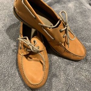Men's Sperry’s‎ Top Sider Tan Leather Boat Shoes